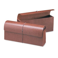 Smead 12" x 5" Size 3-1/2" Expansion Wallet with Closure, Redrope
