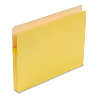 Smead Letter 1-3/4" Expanding Straight Tab File Pocket, Yellow