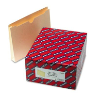 Smead Double-Ply Tab 1-1/2" Expansion Letter File Jackets, Manila, 50/Box