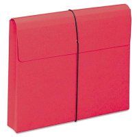 Smead Letter 2" Expansion Wallet with String Closure, Red, 10/Box