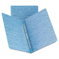 Smead 3" Capacity 8-1/2" x 11" Prong Fastener Side Opening Pressboard Report Cover, Blue