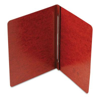 Smead 3" Capacity 8-1/2" x 11" Prong Fastener Side Opening PressGuard Report Cover, Red