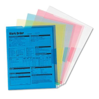 Smead Translucent Project Letter File Jackets, Assorted, 5-Pack