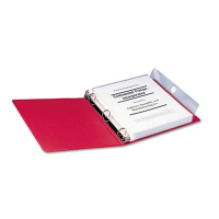 Smead 9" x 11-1/5" Poly Three-Ring Binder Pockets, Clear, 3/Pack