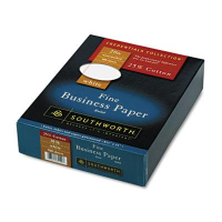 Southworth 8-1/2" x 11", 20lb, 500-Sheets, Red-Ruled 25% Cotton Business Paper