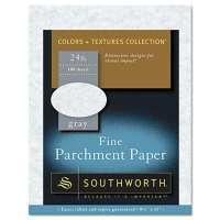 Southworth 8-1/2" x 11", 24lb, 100-Sheets, Gray Parchment Specialty Paper