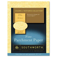 Southworth 8-1/2" x 11", 24lb, 100-Sheets, Gold Parchment Specialty Paper