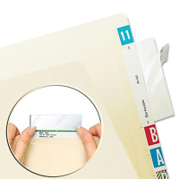 Tabbies 3-1/2" x 2" File Folder Label Protectors, Clear, 500/Pack