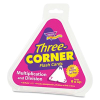 Trend Multiplication & Division Three-Corner Flash Cards, 48/Pack