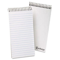 Ampad Earthwise 4" x 8" 70-Sheet Gregg Rule Recycled Reporters Notepad, White Paper