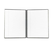 TOPS Royale 8" X 10-1/2" 96-Sheet College Rule Wirebound Business Notebook, Black/Gray Cover