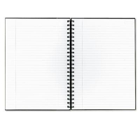 TOPS Royale 8-1/4" X 11-3/4" 96-Sheet Legal Rule Wirebound Business Notebook, Black/Gray Cover