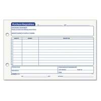 TOPS 8-1/2" x 5-1/2" 2-Pack Purchasing Requisition Pad, 100-Forms