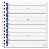 TOPS 8-1/2" x 8-1/4" 50-Page Voice Message Log Book, 800-Forms
