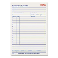TOPS 5-1/2" x 7-7/8" 50-Page 3-Part Receiving Record Book