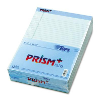TOPS Prism 8-1/2" X 11-3/4" 50-Sheet 12-Pack Legal Rule Notepads, Blue Paper