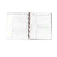 TOPS 6-3/4" x 8-1/2" 100-Page Ruled Journal Entry Notetaking Planner Pad, Black Cover
