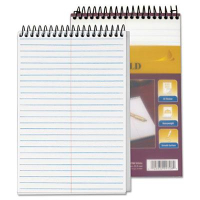TOPS 6" X 9" 100-Sheet Gregg Rule Steno Notepad, White Paper