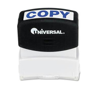 Universal "Copy" Pre-Inked Message Stamp, Blue Ink