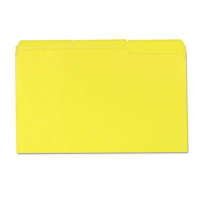 Universal One 1/3 Cut Tab Legal File Folder, Yellow, 100/Box