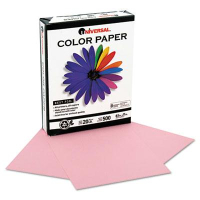 Universal One 8-1/2" x 11", 20lb, 500-Sheets, Pink Colored Office Paper