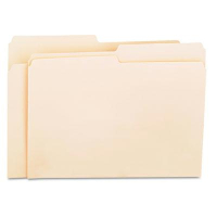 Universal 1/2 Cut Tab Letter File Folder, Manila, 100/Box