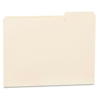 Universal 1/3 Cut Right Tab Letter File Folder, Manila, 100/Box