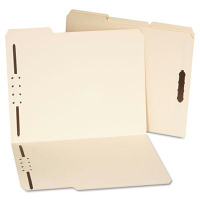 Universal One 1/3 Cut Tab 2-Fastener Letter File Folder, Manila, 50/Box