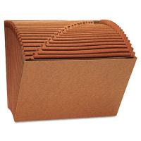 Universal 21-Pocket Letter Open Top Expanding File, Redrope