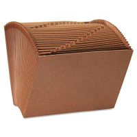 Universal 31-Pocket Letter Open Top Expanding File, Redrope