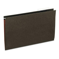 Universal Recycled 1/3 Tab Legal Hanging File Folders, Green, 25/Box