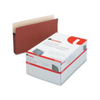 Universal Legal 3-1/2" Expanding Straight Tab File Pocket, Redrope, 25/Box