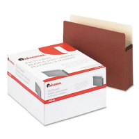 Universal Letter 3-1/2" Expanding Straight Tab File Pocket, Redrope, 25/Box