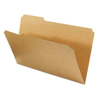 Universal Reinforced 1/3 Cut Tab Legal File Folder, Kraft, 100/Box