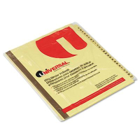 Universal One Letter A-Z Tab Plastic-Coated Tab Index Dividers, Buff, 1 Set