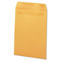 Universal One 10" x 13" Self-Stick #97 Open End File-Style Envelope, Brown, 250/Box
