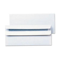 Universal One 4-1/8" x 9-1/2" Self-Seal #10 Security Tint Business Envelope, White, 500/Box