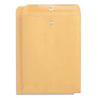 Universal 9" x 12" Side Seam #90 32lb Kraft Clasp Envelope, Light Brown, 100/Box