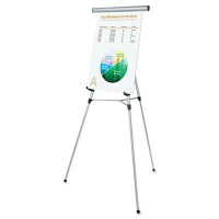 Universal 43050 Lightweight 34" to 64" H Telescoping Tripod Easel Stand, Silver