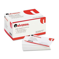 Universal 4" x 6", 100-Cards, White Unruled Recycled Index Cards