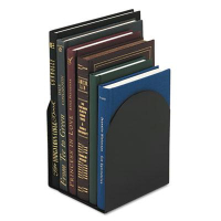 Universal 7" H Magnetic Metal Bookends, Black