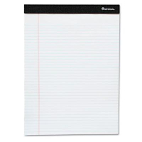 Universal One 5" X 8" 50-Sheet 6-Pack Legal Rule Notepads, White Paper