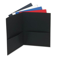 Universal 8-1/2" x 11" Two-Pocket Folders, Assorted Textured Covers, 25/Box