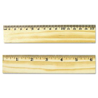 Universal 12" Flat Wood Ruler