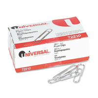 Universal No. 1 Smooth Finish Paper Clips, 1000-Paper Clips