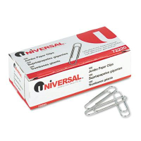 Universal Jumbo Wire Smooth Paper Clips, 1000-Paper Clips