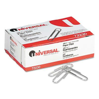 Universal No. 1 Wire Nonskid Paper Clips, 1000-Paper Clips