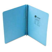 Universal 3" Capacity 8-1/2" x 11" Prong Clip Pressboard Report Cover, Light Blue