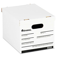 Universal 12" x 15" x 10" Letter & Legal Extra-Strength Storage Boxes, 12/Carton