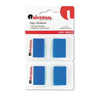 Universal One 1" x 1-3/4" Pop-Up Page Flags, Blue, 100 Flags/Pack